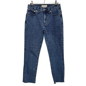 {Madewell} "The Mid Rise Perfect Vintage Jean" Blue Stretch Denim Jeans